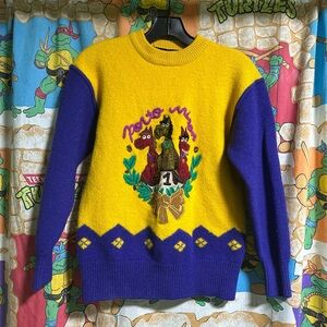 Vintage Horse Stitch Knit Sweater
